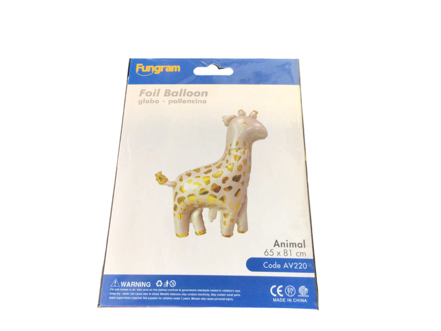 Fungram super shape Av220 Cream Giraffe with gold spots