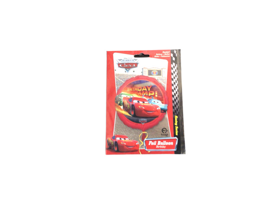 Anagram Standard Mylar Balloon - Round Cars birthday champ