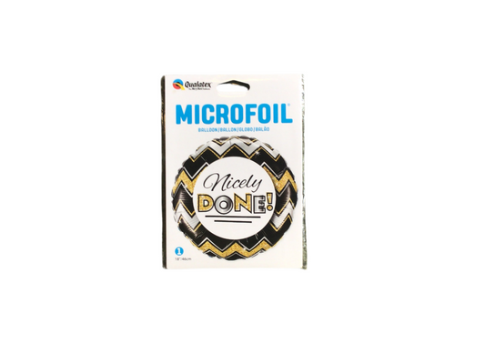 Qualatex Standard Mylar Balloon - Round  black gold white congratulations grad

Inflated size: 18in

Perfect for all the special grads in your life! 
