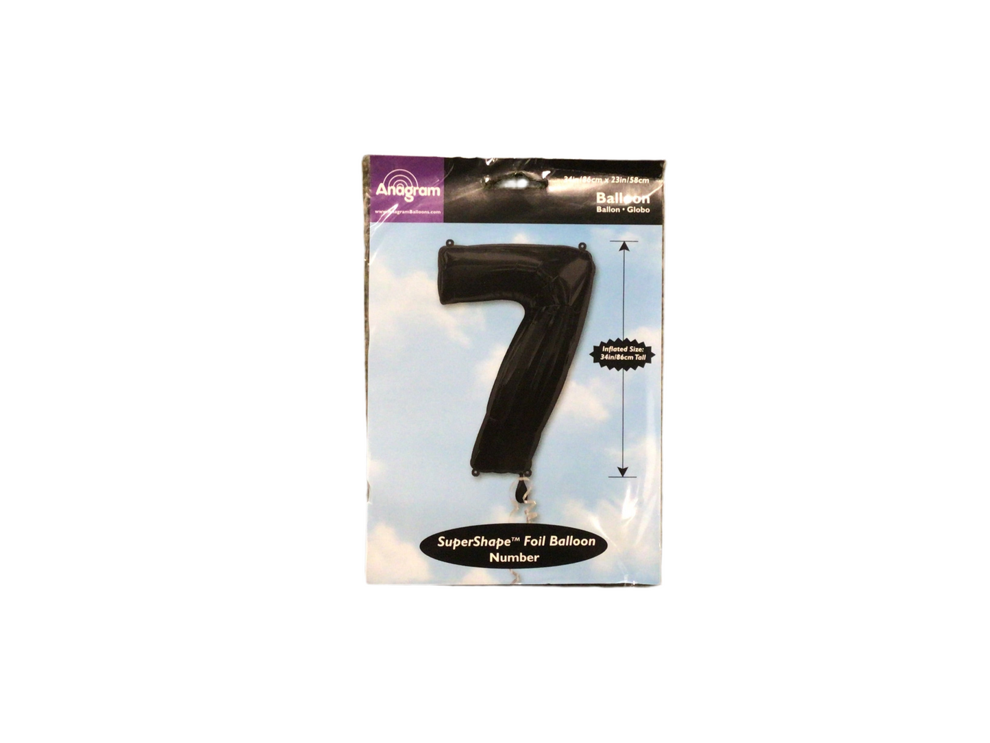 Black Mylar Numbers 

Available in 0-9

Inflated size: 34in