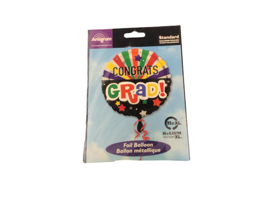 Anagram Standard Mylar Balloon - Round congrats grad