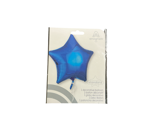 Anagram Mylar Balloon - Star Royal Blue

Uninflated size: 19in

Perfect for all occasions