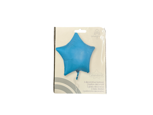 Anagram Standard Mylar Balloon - Star Blue

UnInflated size: 19in

Perfect for all occasions